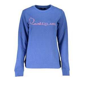 Cavalli Class Crew Neck Sweatshirt CA26750 Women Blue Sweaters